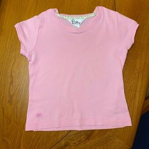 Lilly Pulitzer Girls Minnie pink t-shirt GUC